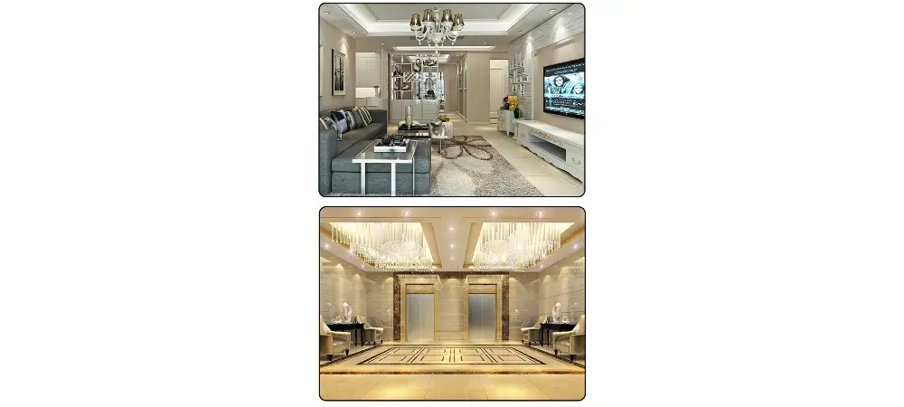 Brushed Gold Decorative Strips Application effect Brushed Gold Decorative Strips Application effect