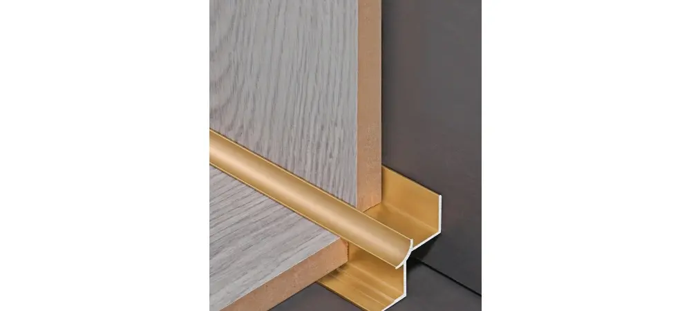 Brushed Gold Decorative Strips Installation Brushed Gold Decorative Strips Installation
