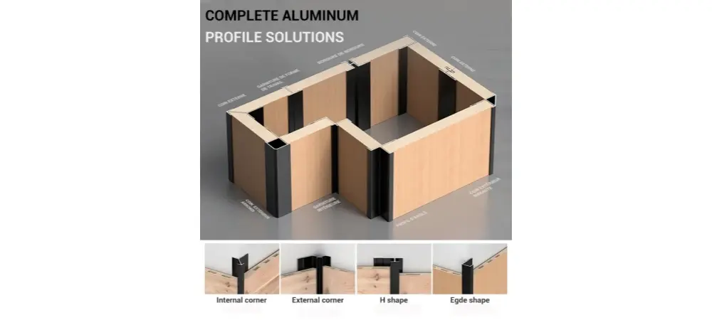  Aluminum Decorative Mouldings Installation style
