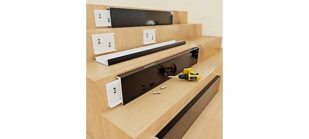aluminum skirting board - installation aluminum skirting board - installation