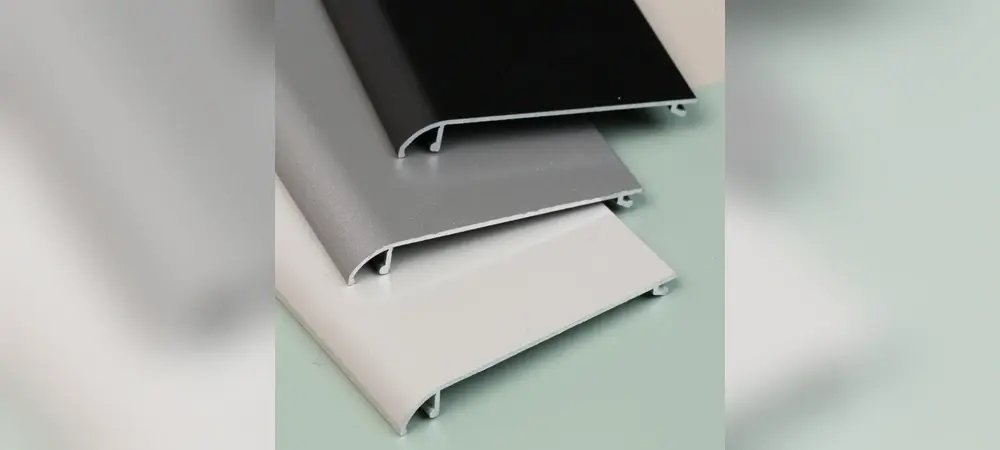snap-fit aluminum skirting product detail