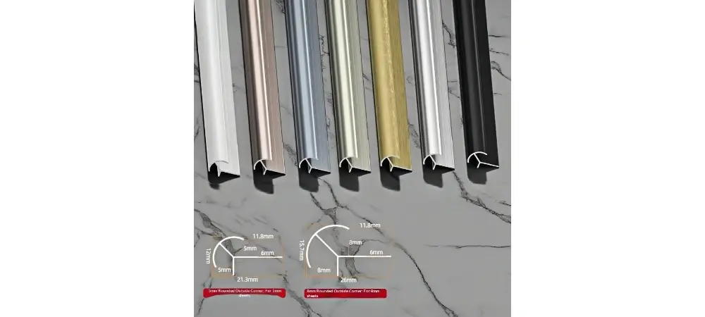 Aluminum Corner Wall Trim